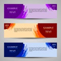 Abstract banners in vector. A modern set of templates for text.